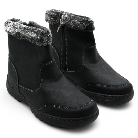 Khombu Women S Winter Snow Boots Warm Boots with Zipper Outdoor Easy Walking Sho - Picture 1 of 8